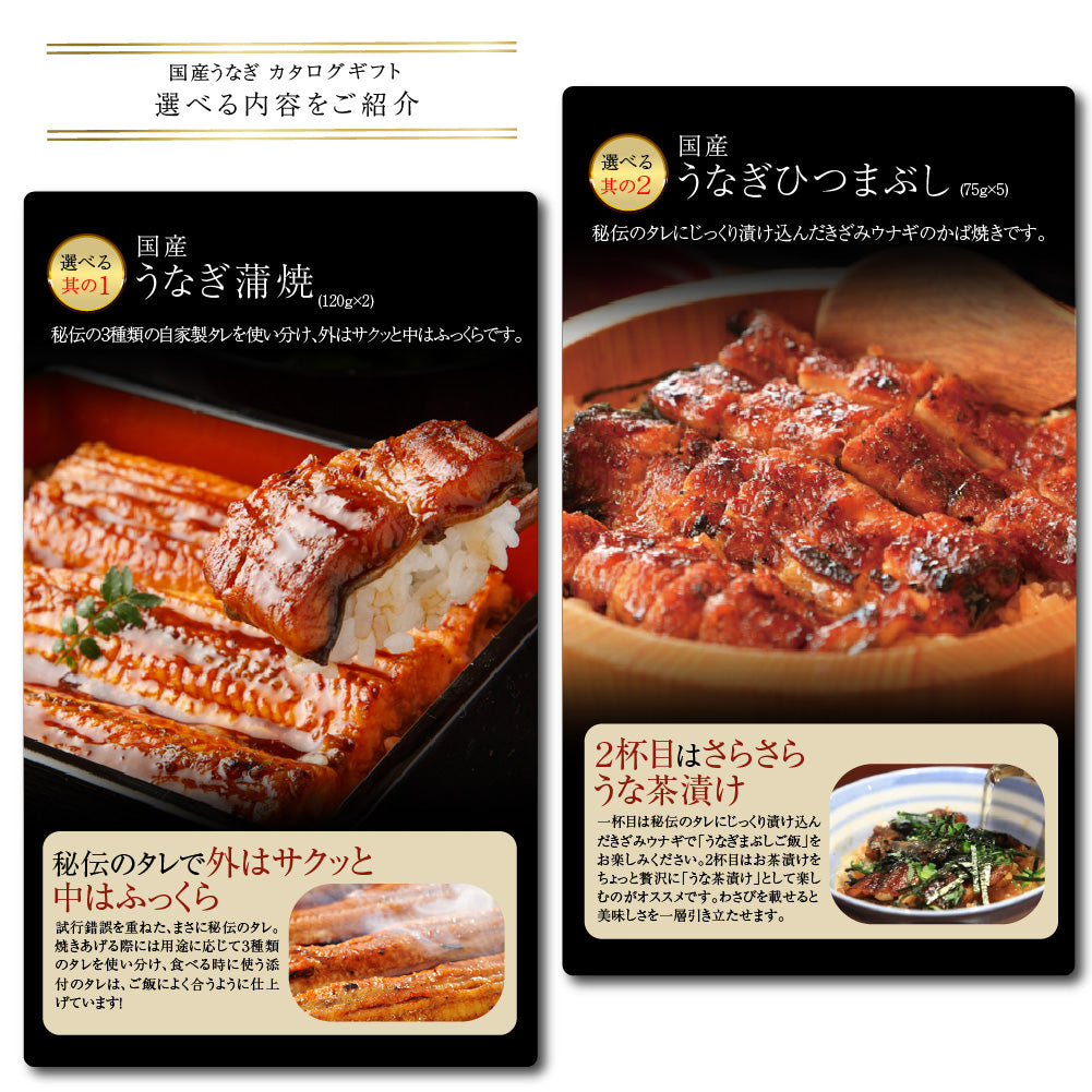 選べる国産うなぎ カタログギフト